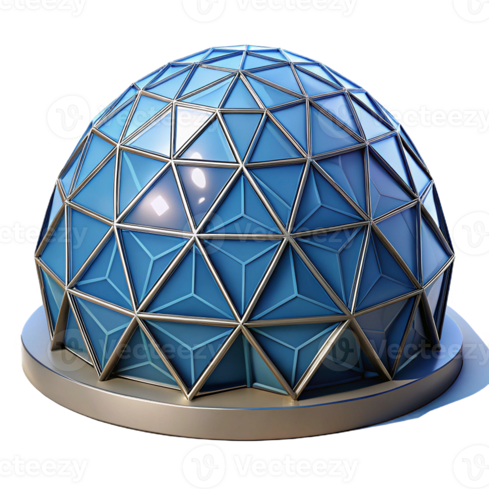 elegant creative Geodesic dome, futuristic architecture, geometric structure, innovative style original png