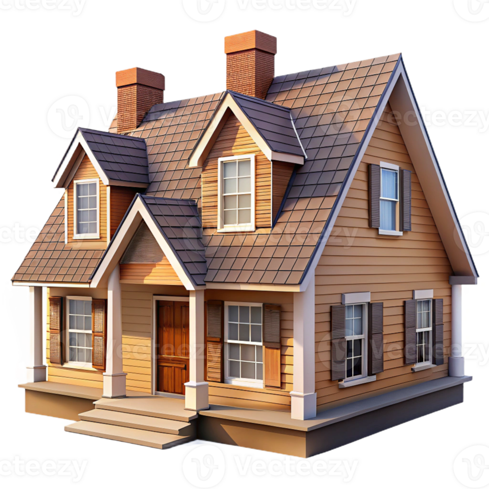 wonderful minimalist Cape Cod style house, symmetrical facade, cedar shingles, white trim, soft daylight, highly detailed, Cape Cod style high quality png