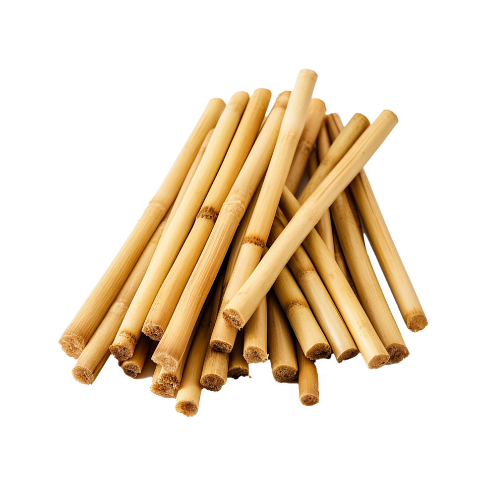 Vibrant Green Bamboo Stalks with Lush Leaves png