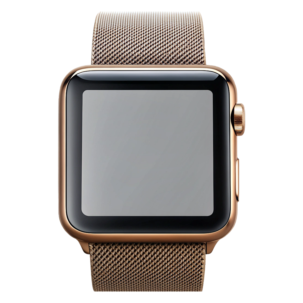 Sleek and Stylish Blue Smartwatch with Modern Design and Features png