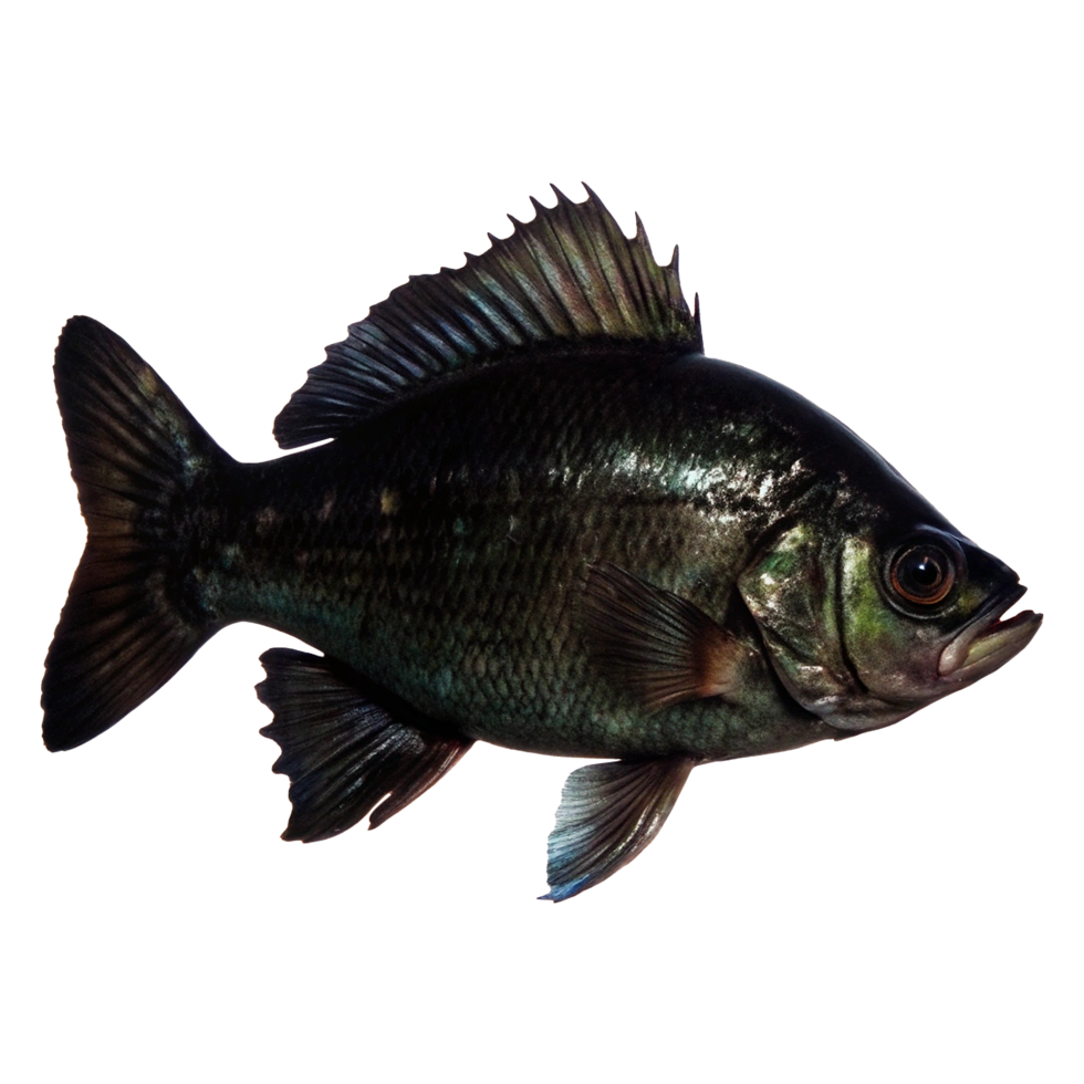 A Detailed CloseUp View of a Single Freshwater Fish png