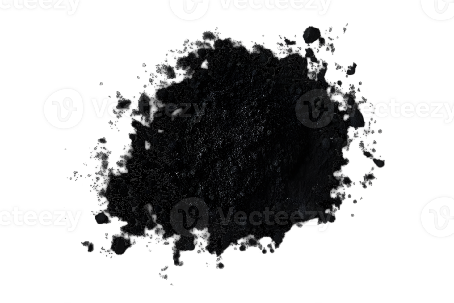 Abstract Black Ink Liquid Splash on Transparent Background Dynamic Splatter Art with Droplets and Textured Effect png