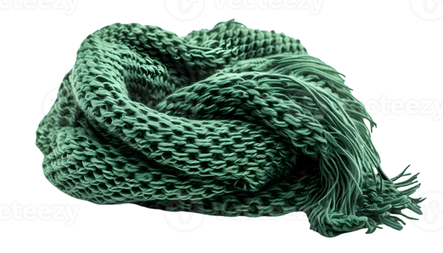 Abstract Knitted Green Texture with Intricate Woven Patterns Against a Transparent Backdrop Detailed Close up Showing the Complexity of the Design png
