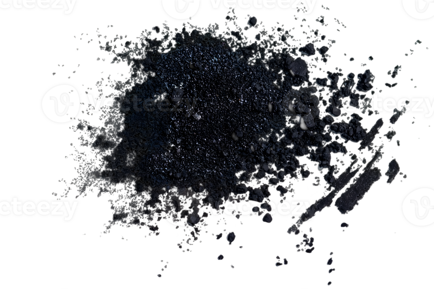 Abstract Splash of Black Liquid with Splatter Texture Isolated on Transparent Background Dynamic and Modern Element for Graphic Design and Artistic Overlay png
