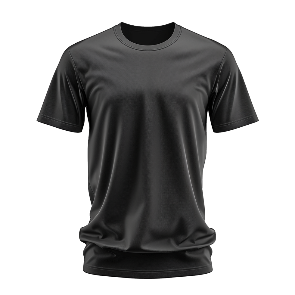 HighQuality Black ShortSleeve TShirt Mockup for Apparel Design and Branding png