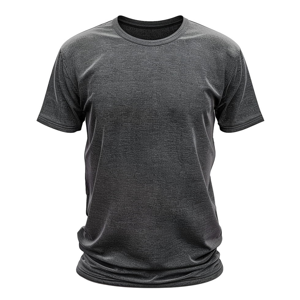 HighQuality Charcoal Grey Heather TShirt Mockup for Apparel Design png
