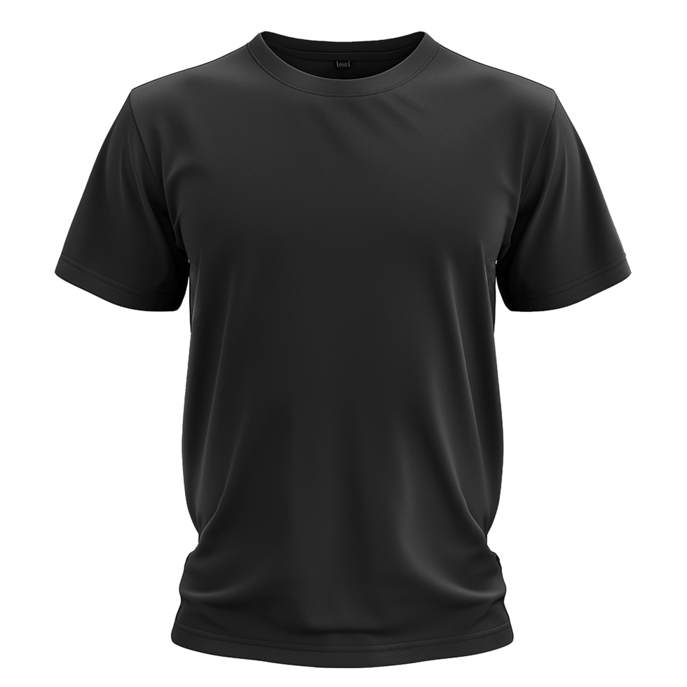 HighQuality Black TShirt Mockup for Design Presentation and Apparel Promotion png