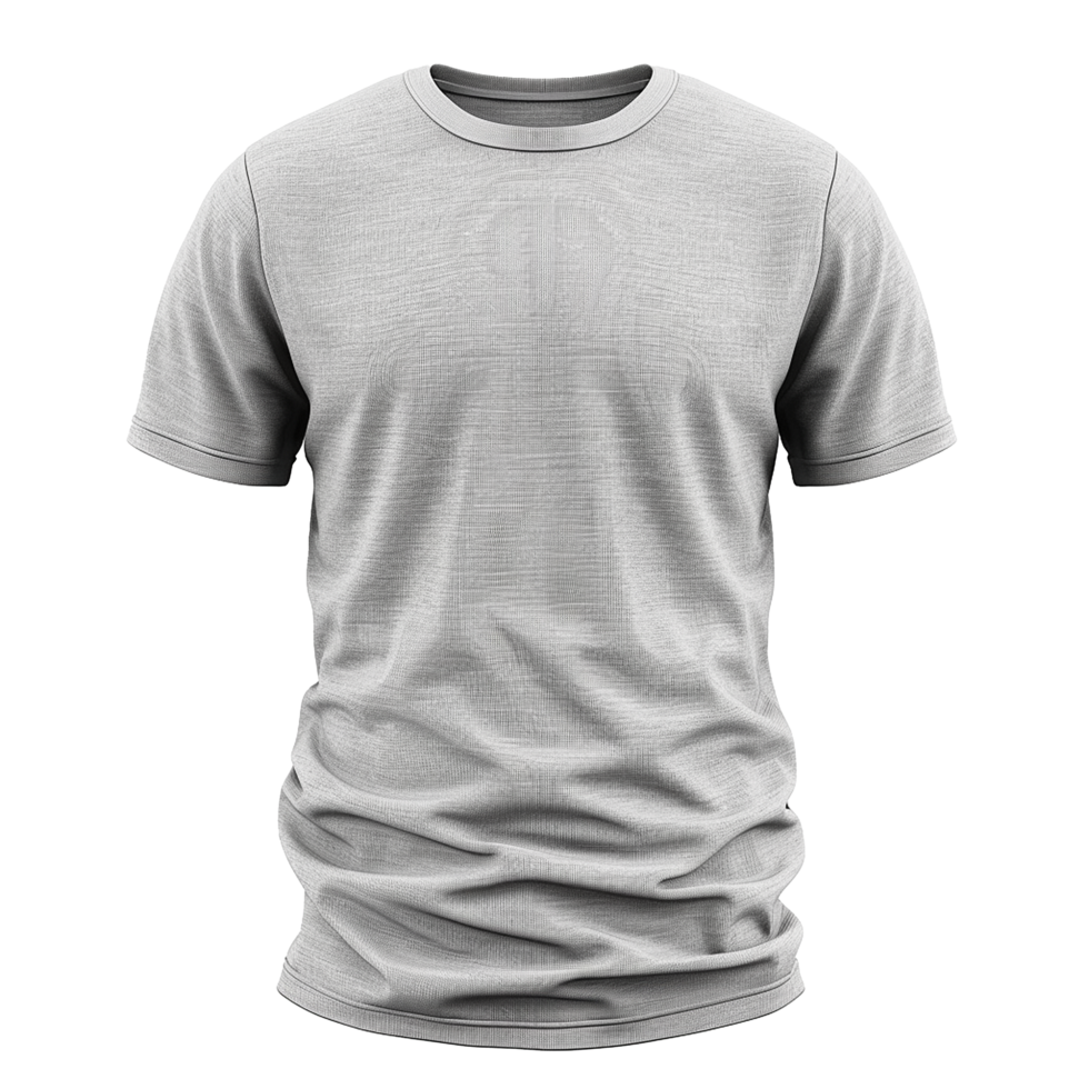 HighQuality Plain Grey TShirt Mockup for Design Presentation and Branding png