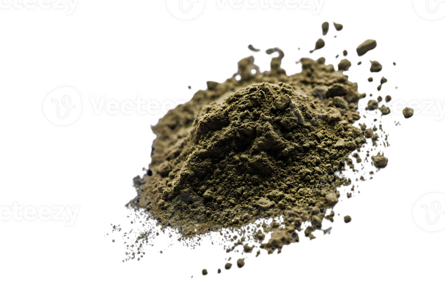 Heap of Sparkling Gold Powder Isolated on Transparent Background in Studio Lighting Creates Rich Texture and Metallic Sheen for Graphic Resource Design png