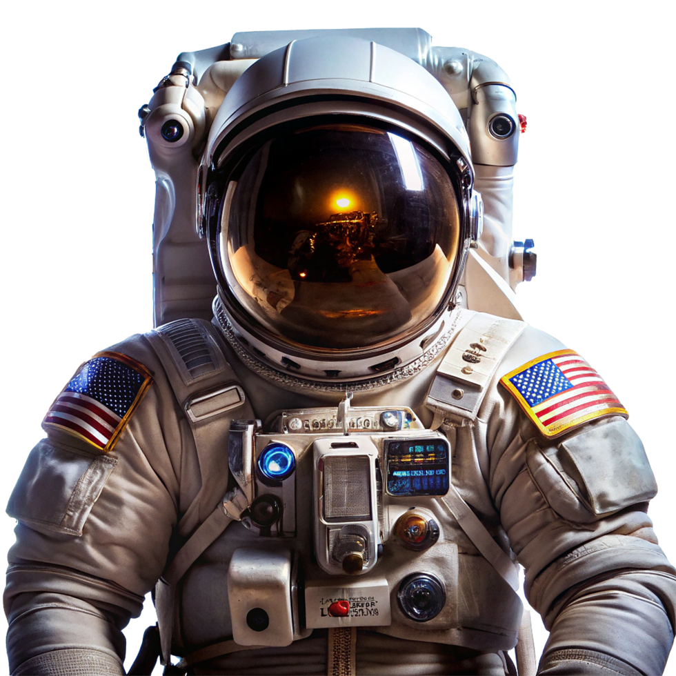 Astronaut in Spacesuit Prepares for Space Mission png
