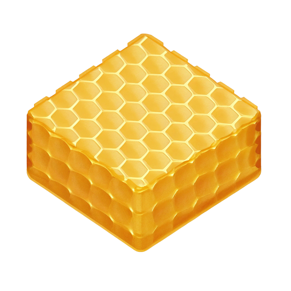 Golden Honeycomb Block Sweet Treat Delicious Natural Honeycomb png