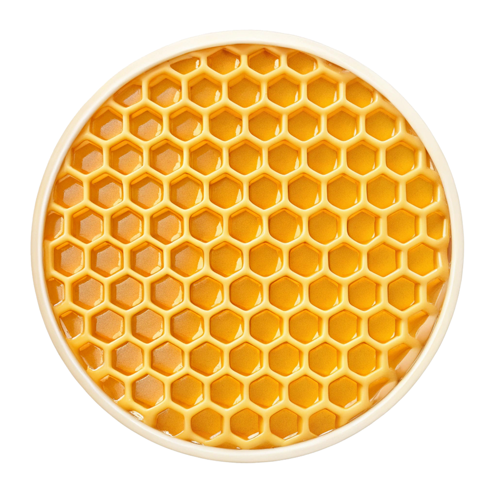 Honeycomb Pattern Golden Hexagons Filled Sweet Honey png