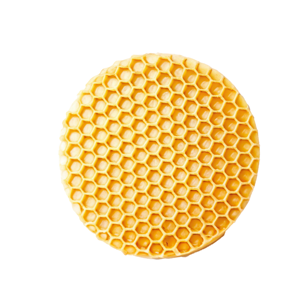 A CloseUp View of a Honeycomb Structure Showing Detailed Hexagonal Cells png