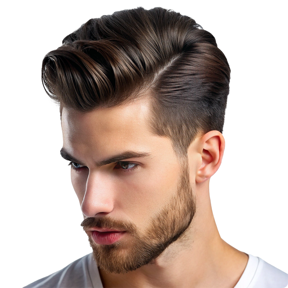Men's Hairstyle and Beard Grooming Guide A Perfect Look for Modern Men png