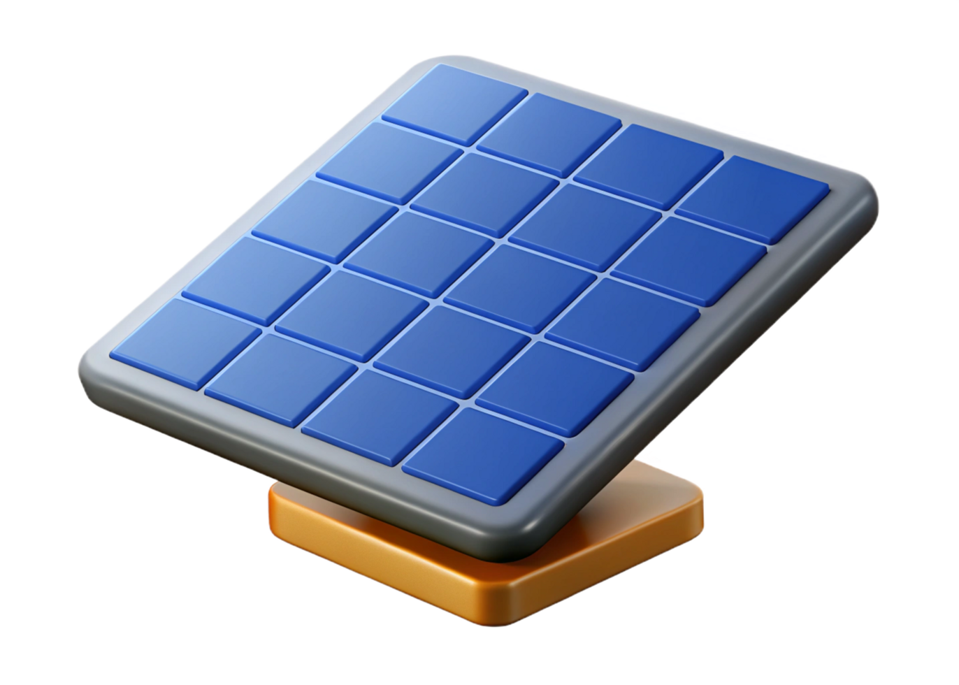 3D Render of a Portable Solar Panel for Renewable Energy png