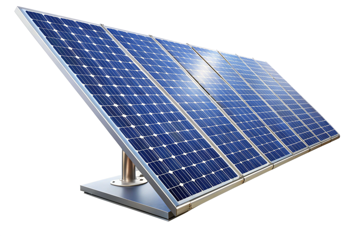 Highefficiency Solar Panel Array System for Renewable Energy Generation png