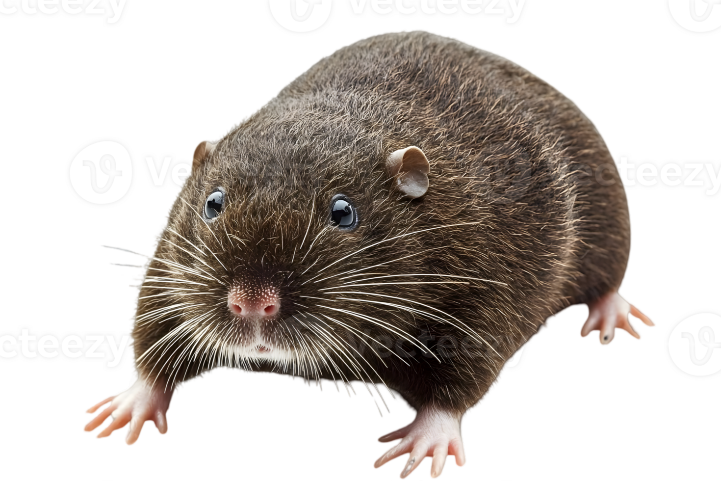 Closeup Shot Of A Mole Against Black Background png