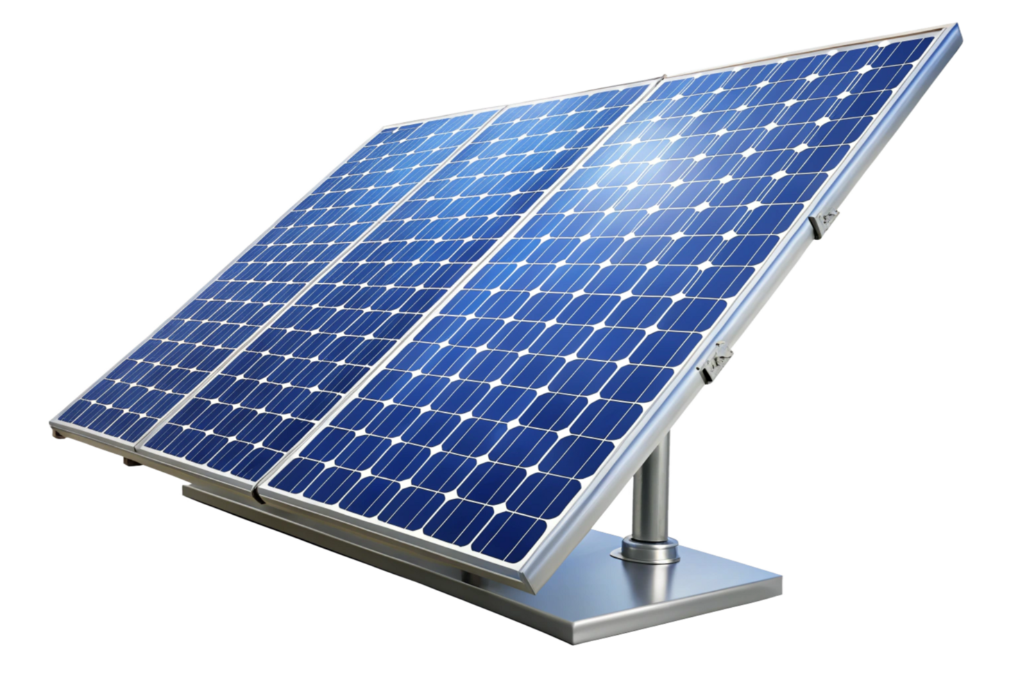 Highefficiency solar panel array mounted on adjustable stand for optimal sunlight exposure png