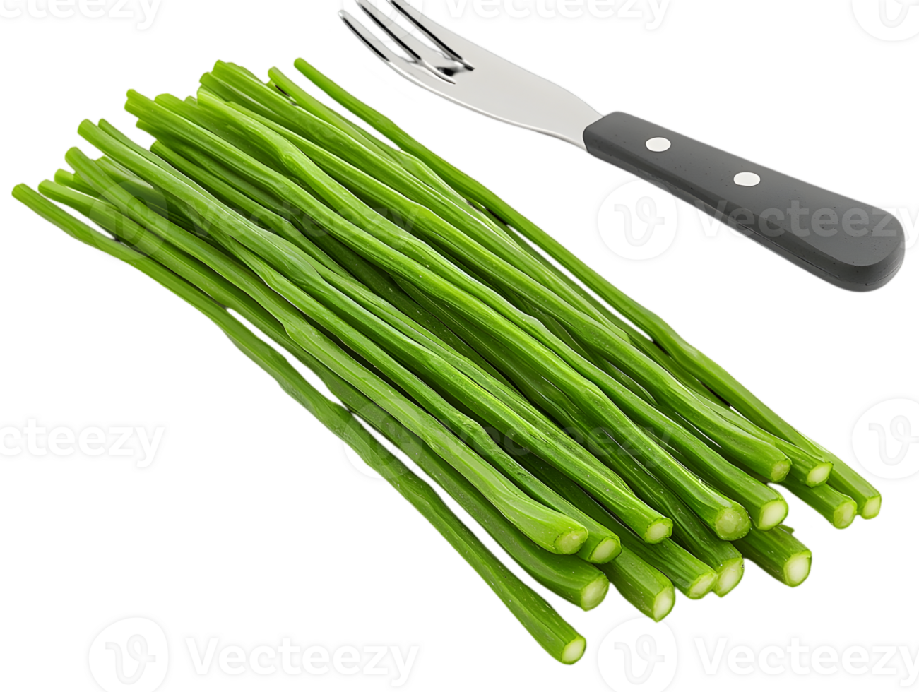 Fresh Green Asparagus Stalks On Transparent Background png