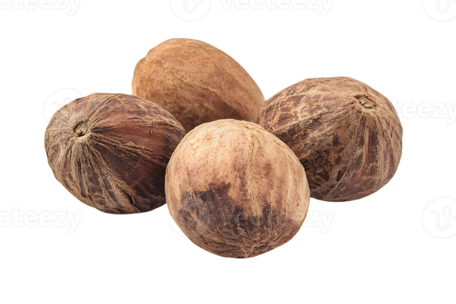 Group Of Whole Nutmeg Seeds png