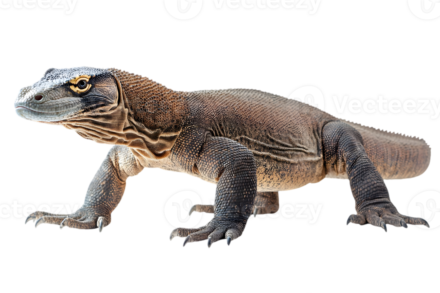 Komodo Dragon Profile View png