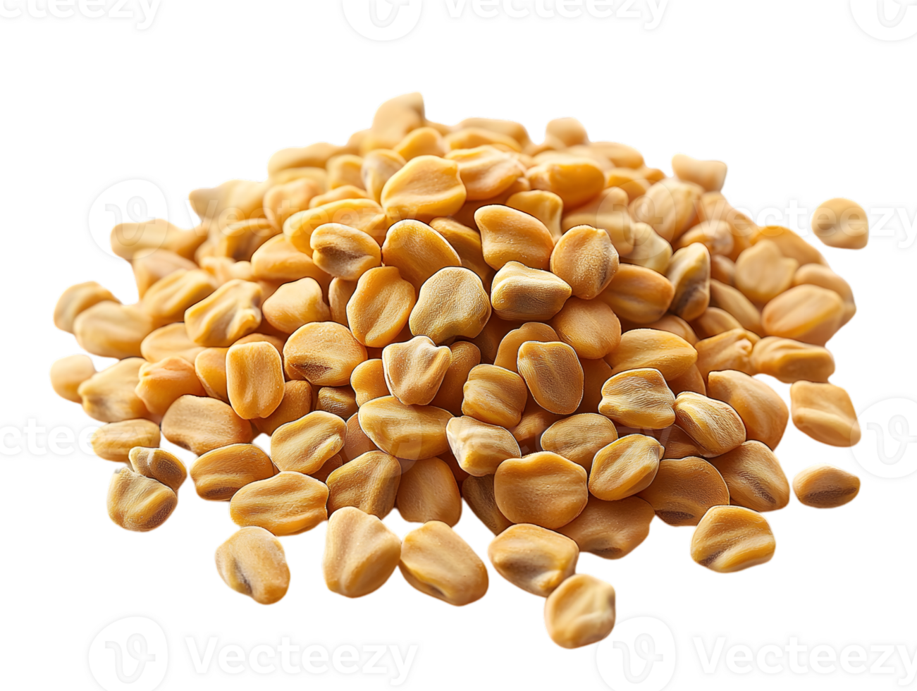 Pile Of Dried Yellow Seeds on transparent Background png