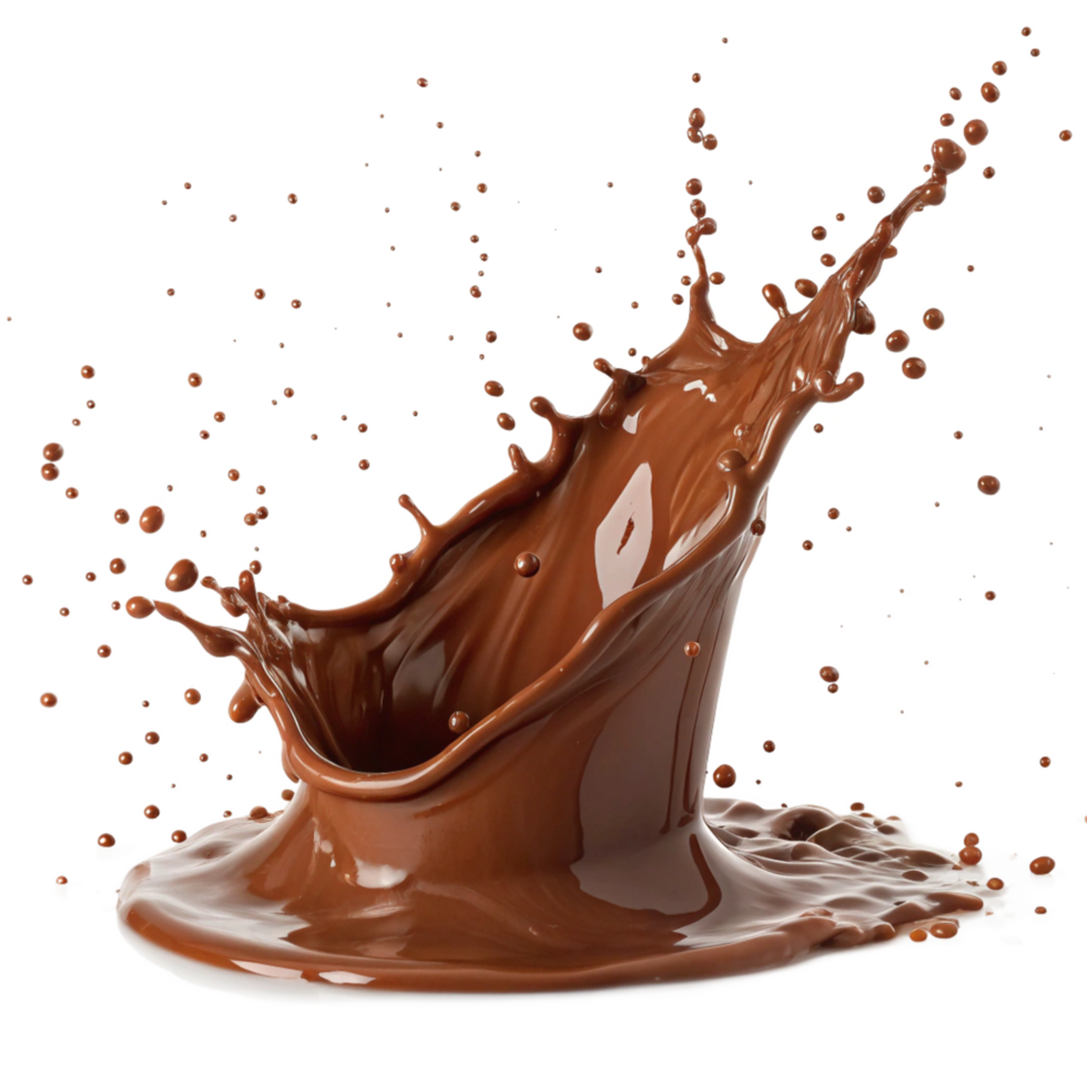 Delicious Chocolate Milk Splashing Dynamically and Beautifully png