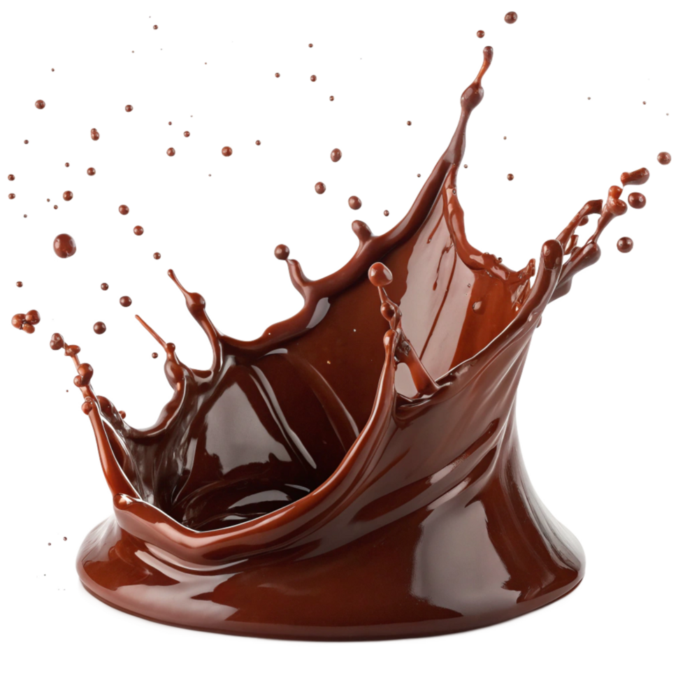 A Stunning Splash of Delicious Melted Chocolate png