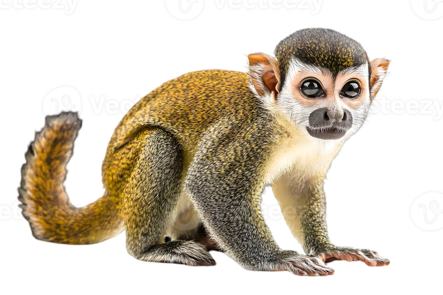 Small Squirrel Monkey Portrait png