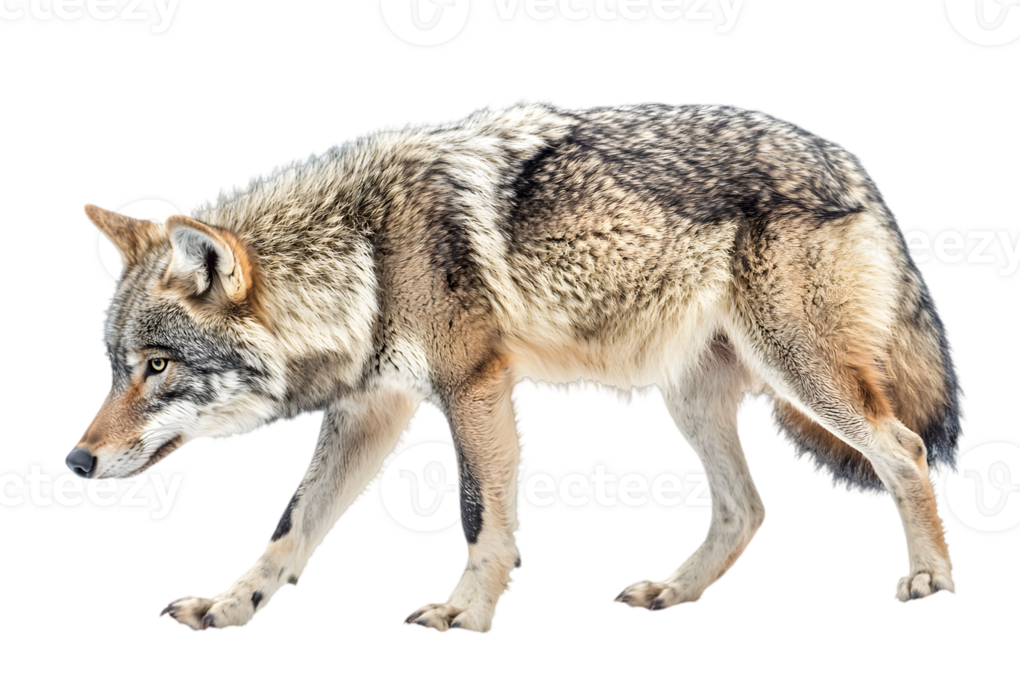 Side View Of A Coyote png