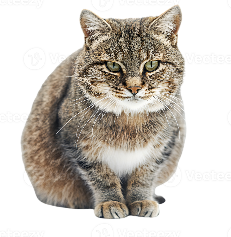 Tabby Cat Portrait png