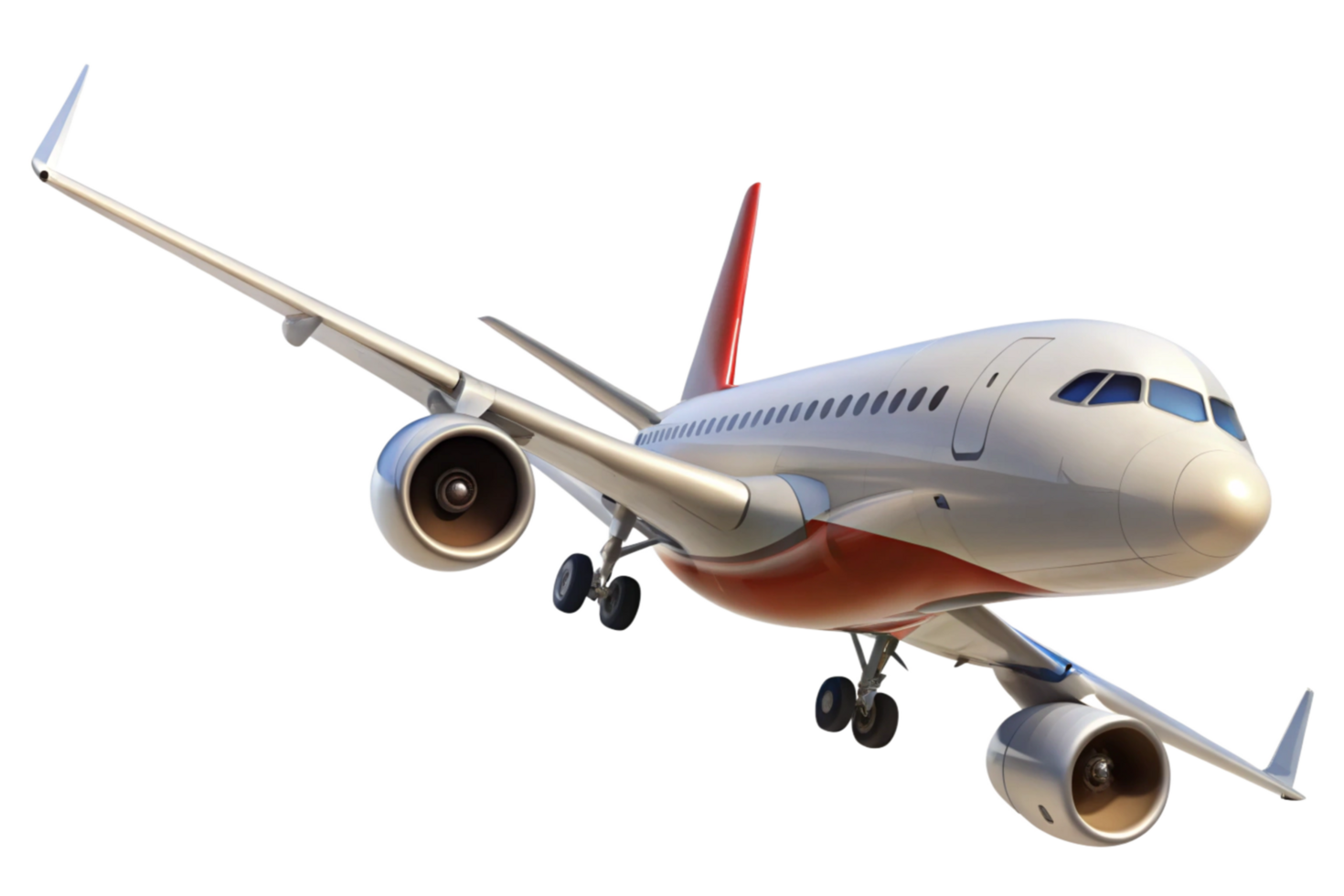 Stunning of a Modern Passenger Airplane in Flight png