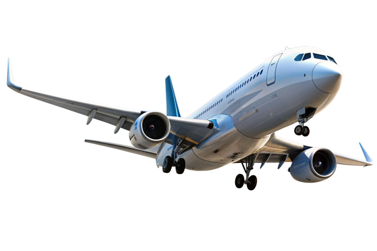 Stunning Low Angle View of a Modern Airplane in Flight png