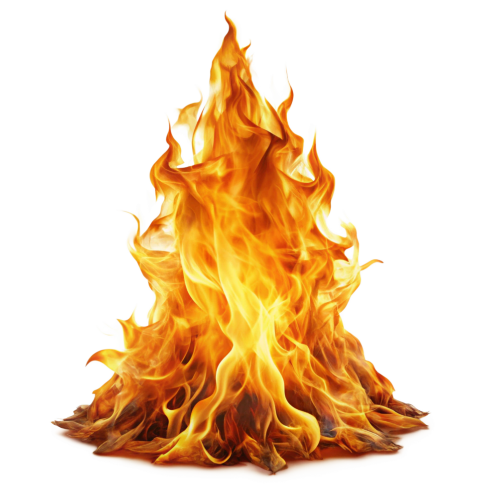 Fiery Blaze Inferno Burning Bright Hot Flames Burning Embers Glowing Fire png