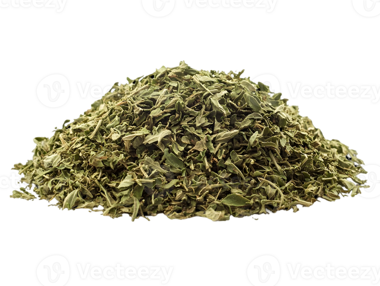 Pile of Dried Oregano Herb Spice with Transparent Background Ingredient for Cooking and Flavoring png
