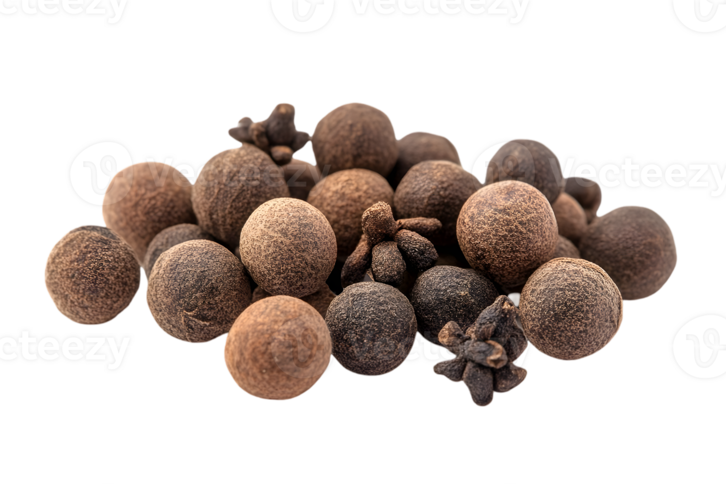 Pile of Fresh Brown and Black Truffles Isolated on Transparent Background Expensive Gourmet Ingredients png