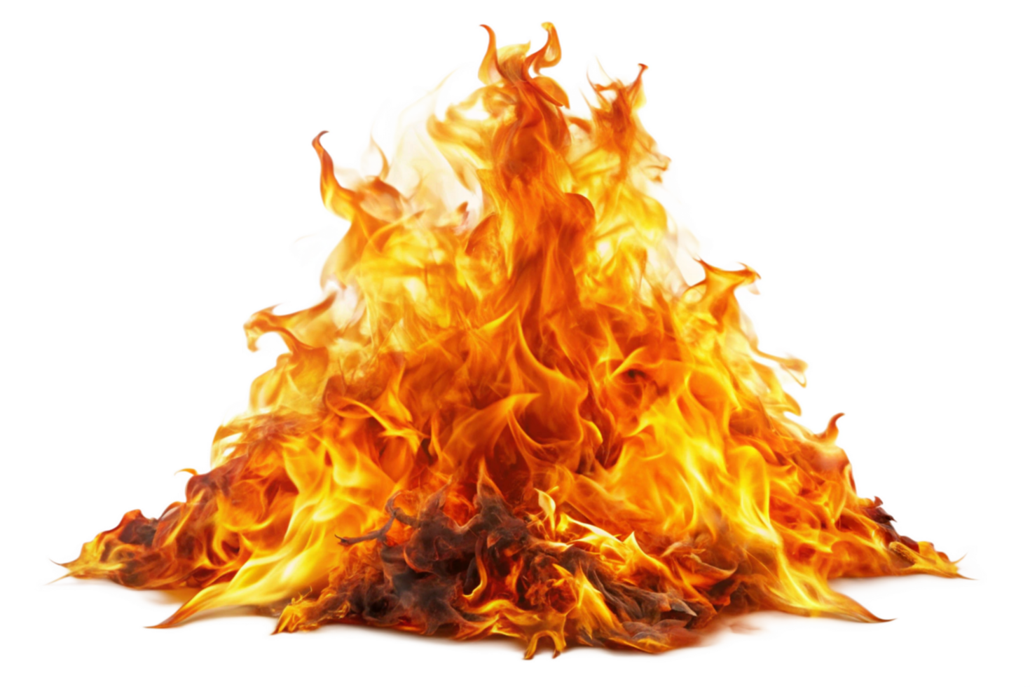Fiery Blaze Burning Brightly a Vivid Image of Intense Combustion png