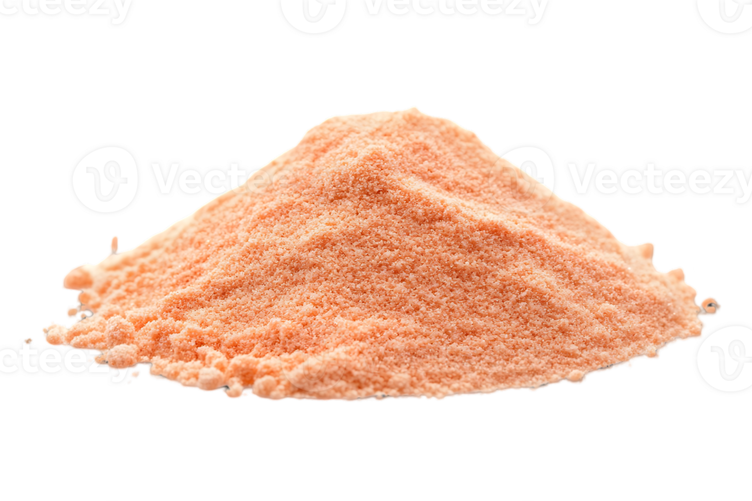 Pile of Fine Pink Powder Spice Ingredient on Transparent Background for Culinary Use png