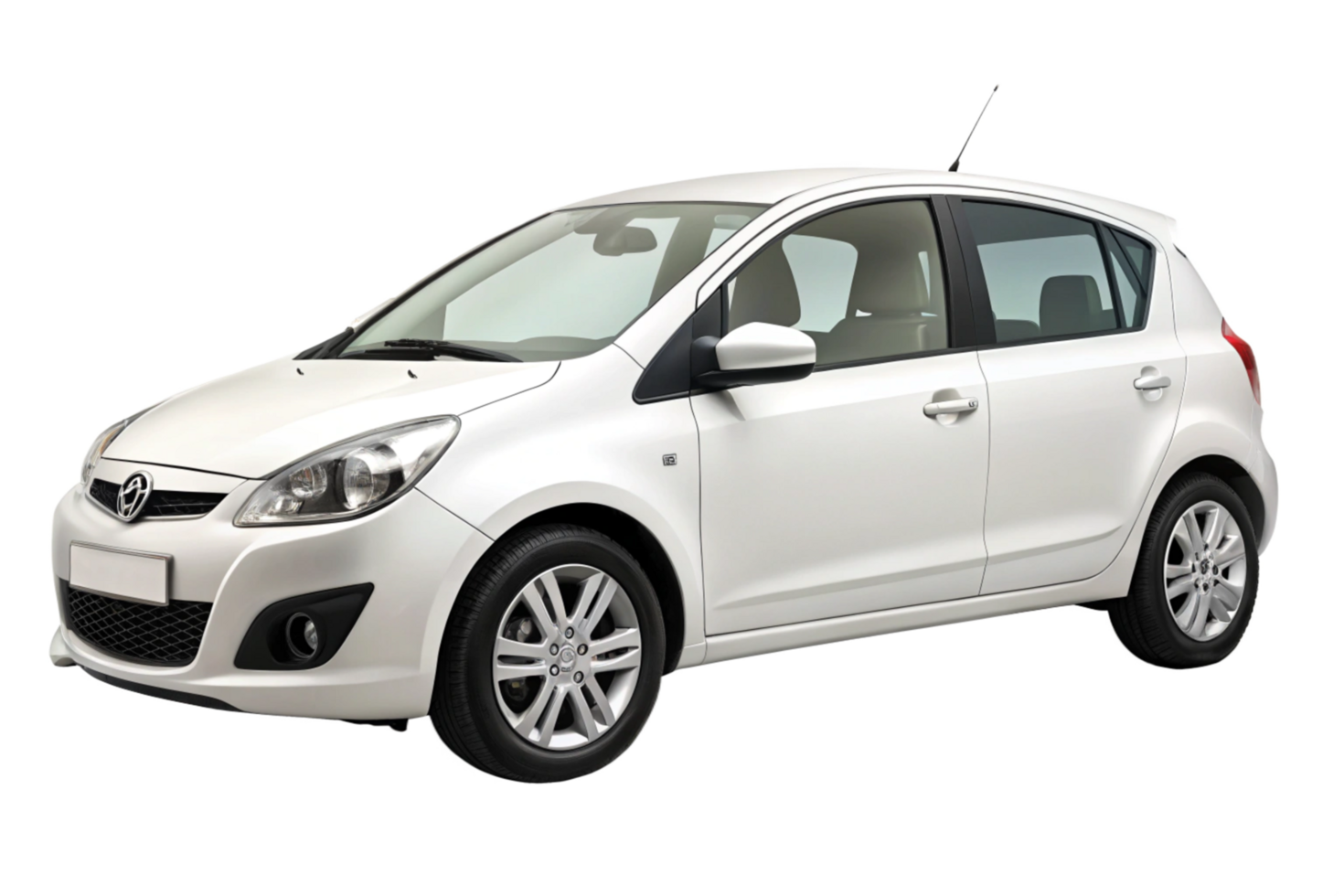 Sleek White Ravon R2 Hatchback Car Displaying Modern Design and Features png