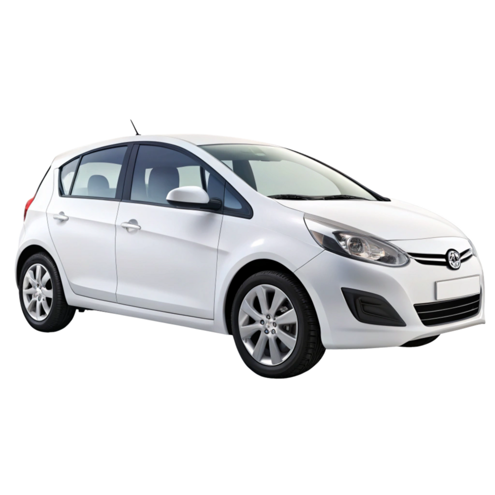 Image of a white MG 3 hatchback car, showcasing its sleek design and modern features png
