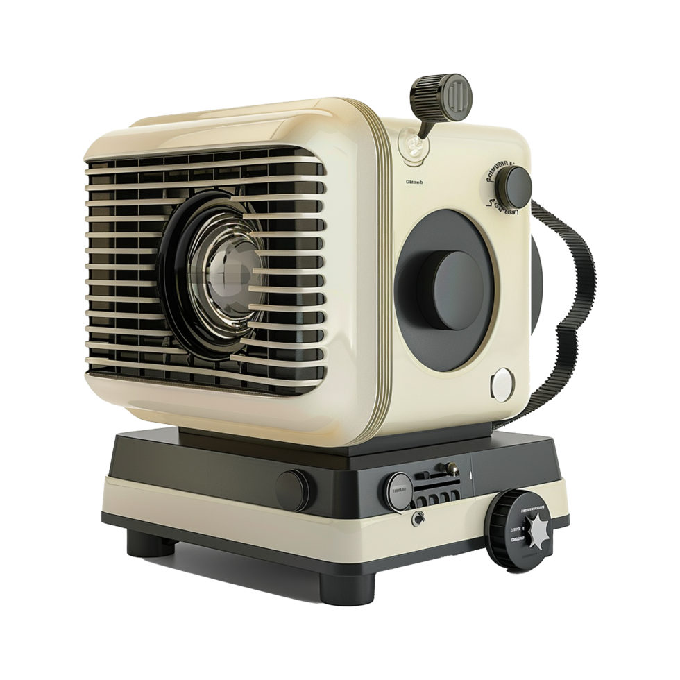Retro Vintage Style Film Projector Media Player Device png