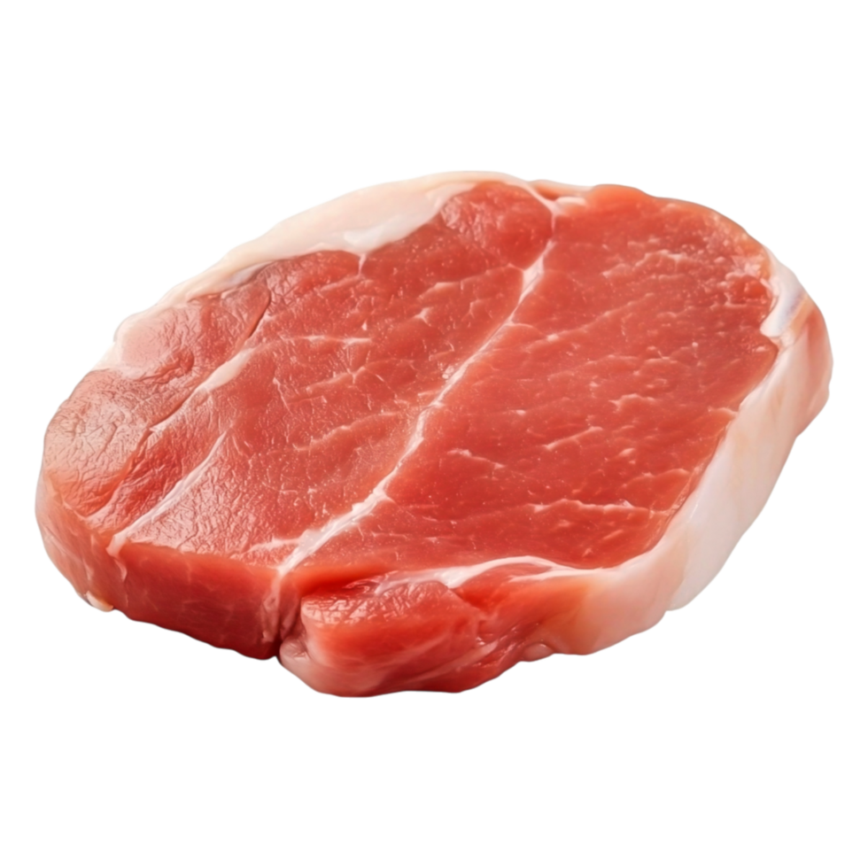 Fresh Pork Chop with Juicy Texture and Fine Marbling Details png