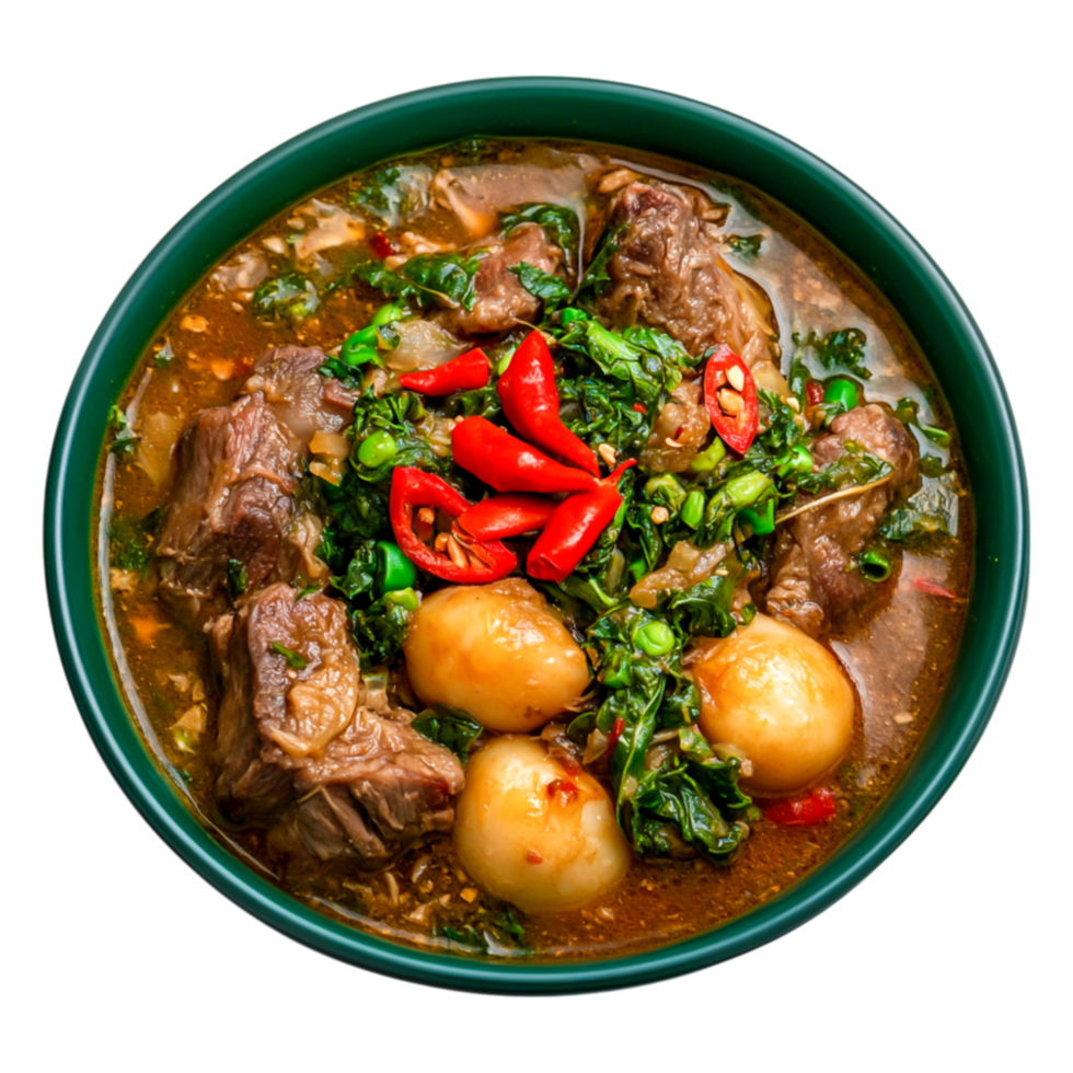 Delicious hearty beef stew with vibrant vegetables and flavorful broth png