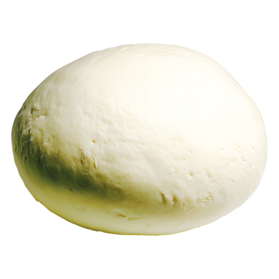 Fresh White Mozzarella Cheese Ball Isolated png