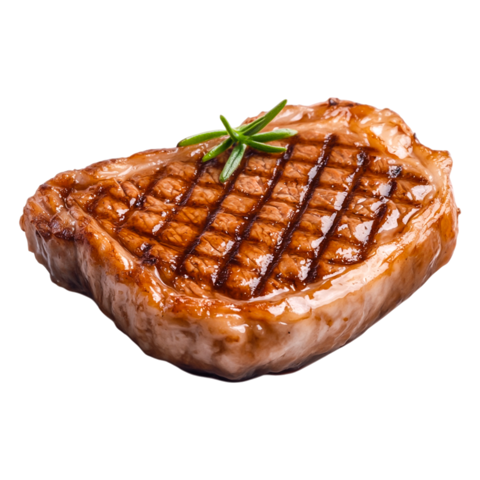 Grilled Meat Steak with Seasoning on png