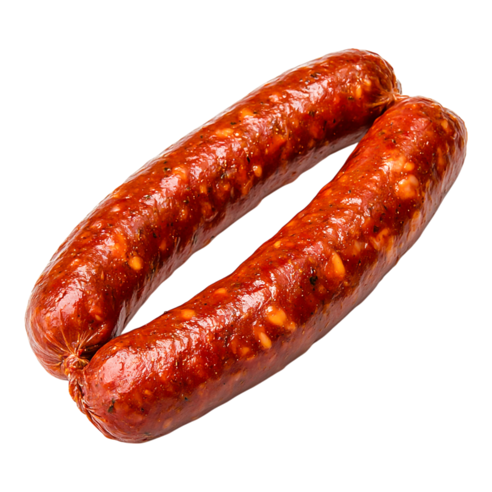 Freshly Cooked Sausages Ready for Culinary Use png