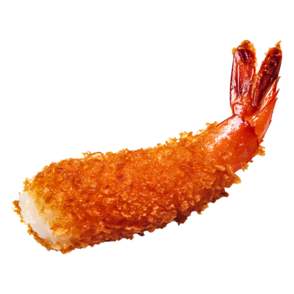 Crispy Fried Shrimp with Golden Breading on png