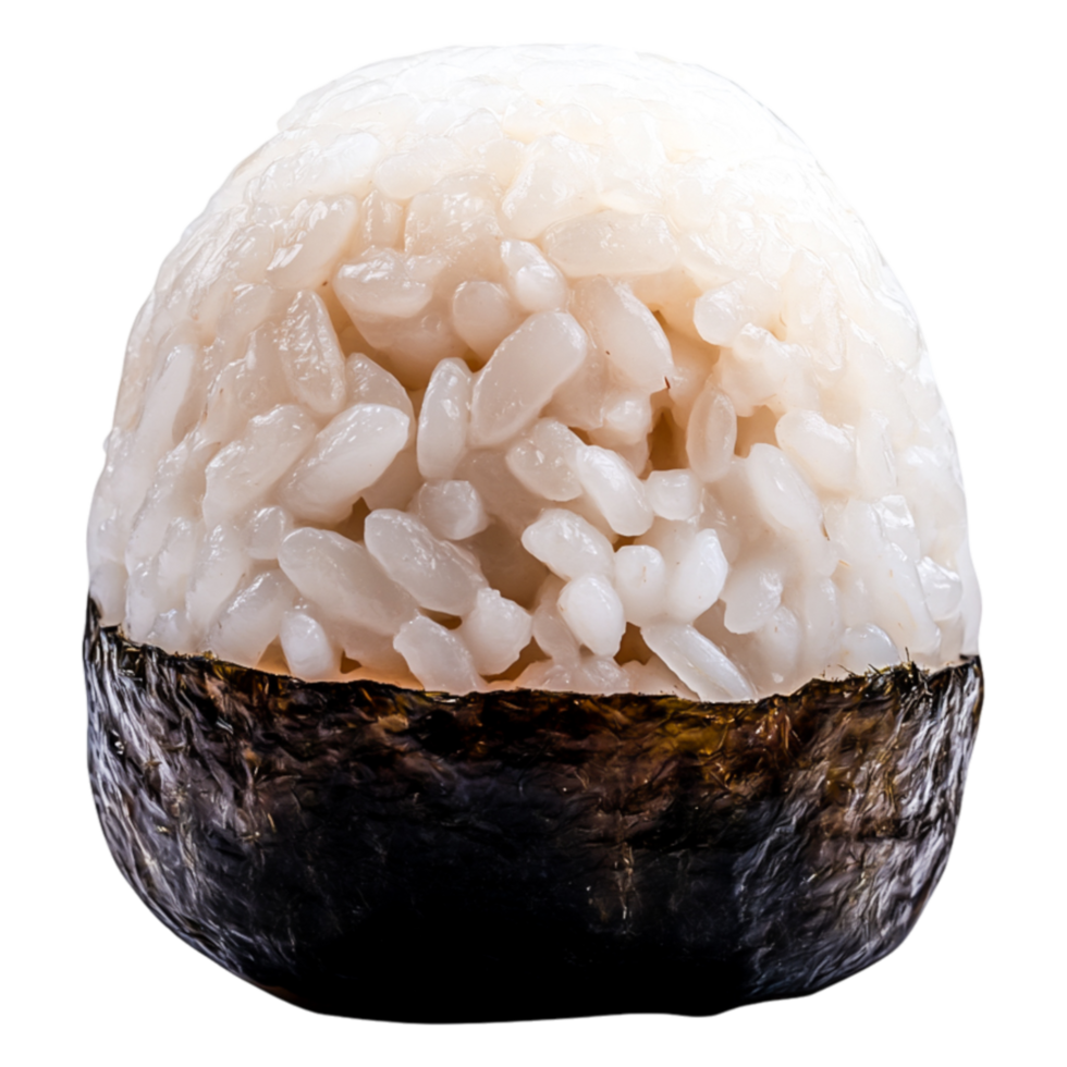 Delicious Rice Ball Wrapped with Seaweed png