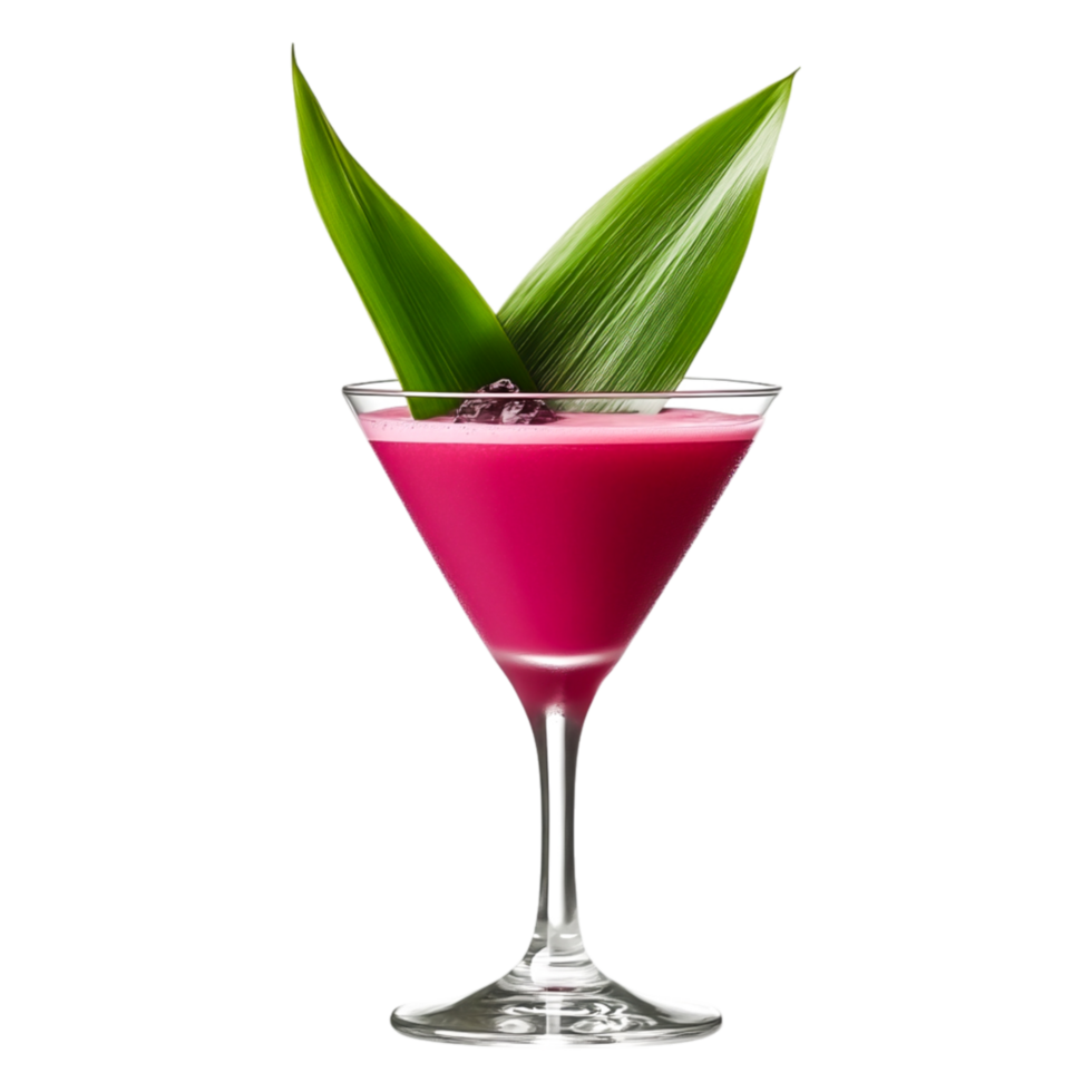 Tropical Cocktail with Garnish in a Stylish Glass on png