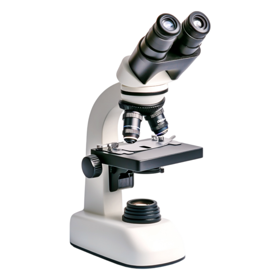 Professional Laboratory Microscope on for Scientific Use png